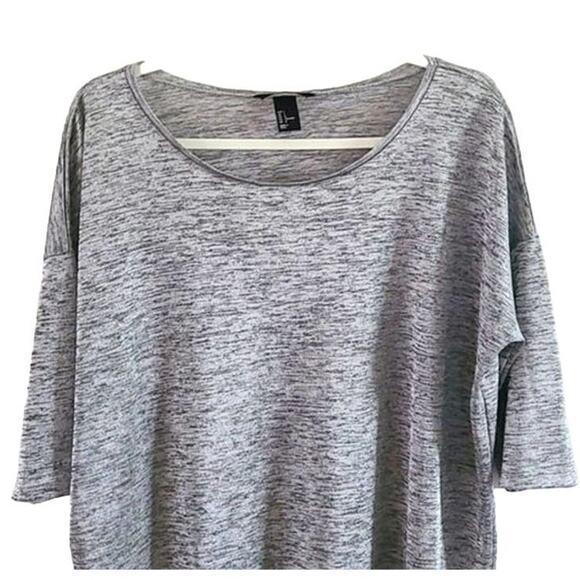 Excellent H&M Women’s Gray Short Sleeve Lightweight Casual Tunic Top Size Large - Picture 4 of 9
